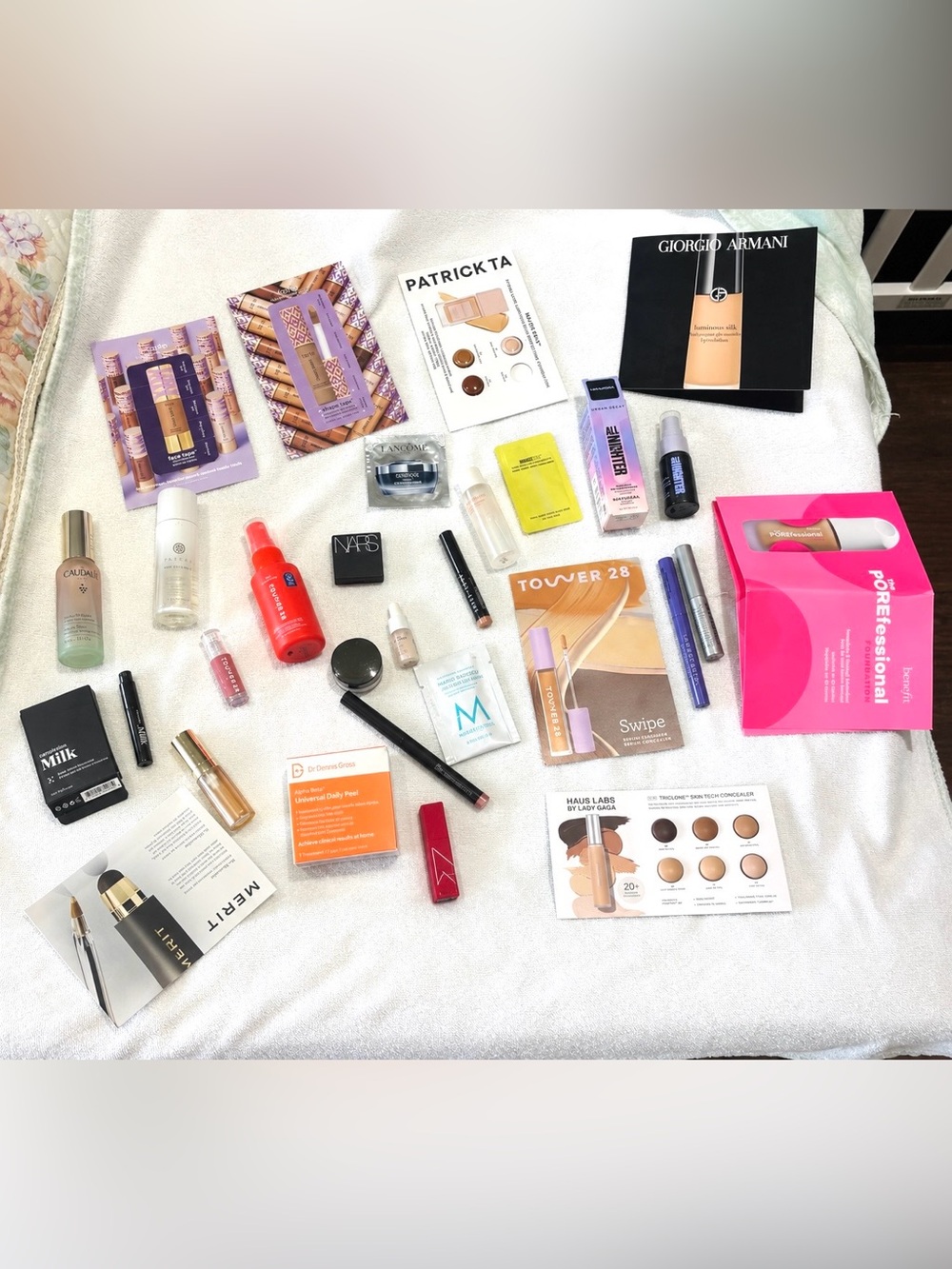 Luxury Makeup & Skincare Beauty Bundle -Tatcha,NARS,Laura Mercier,Tower28 & More